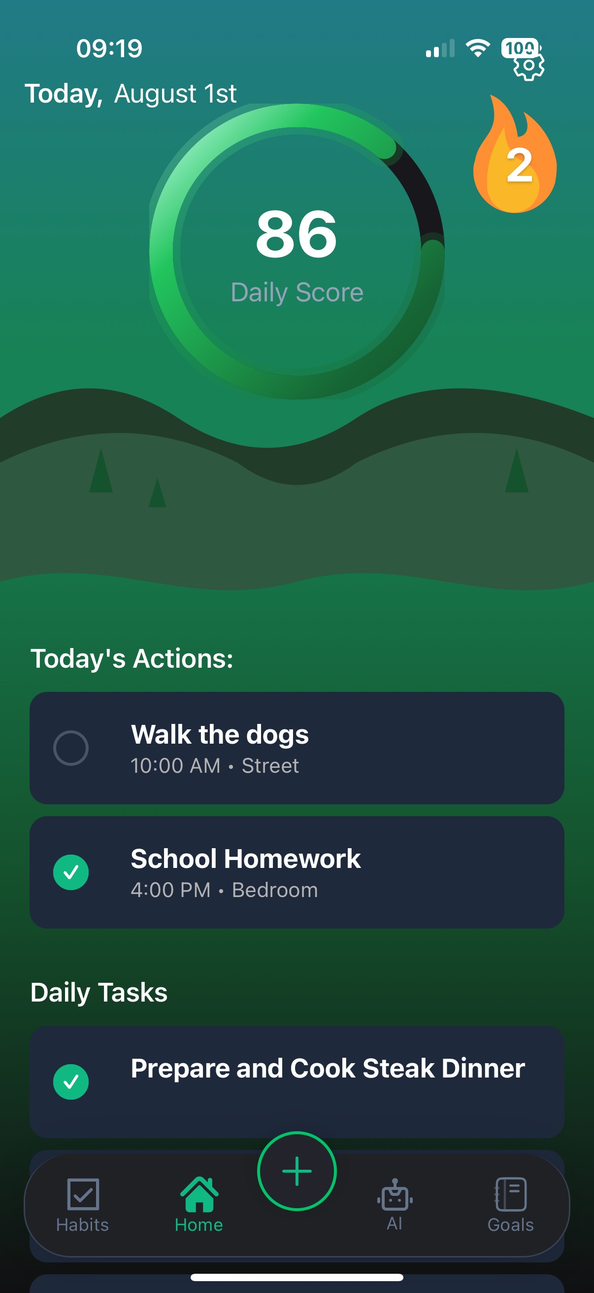 Evergreen Consistency App